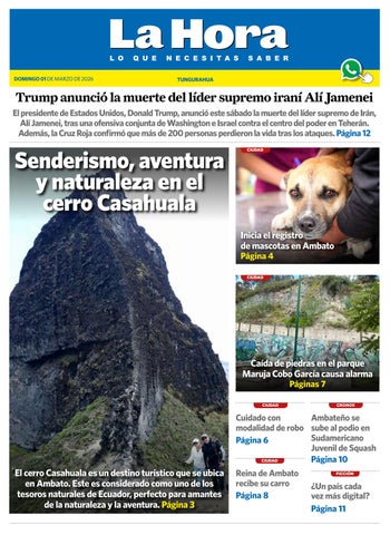 Tungurahua 01 de marzo de 2026