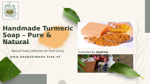 Natural Turmeric Soap for Glowing & Healthy Skin