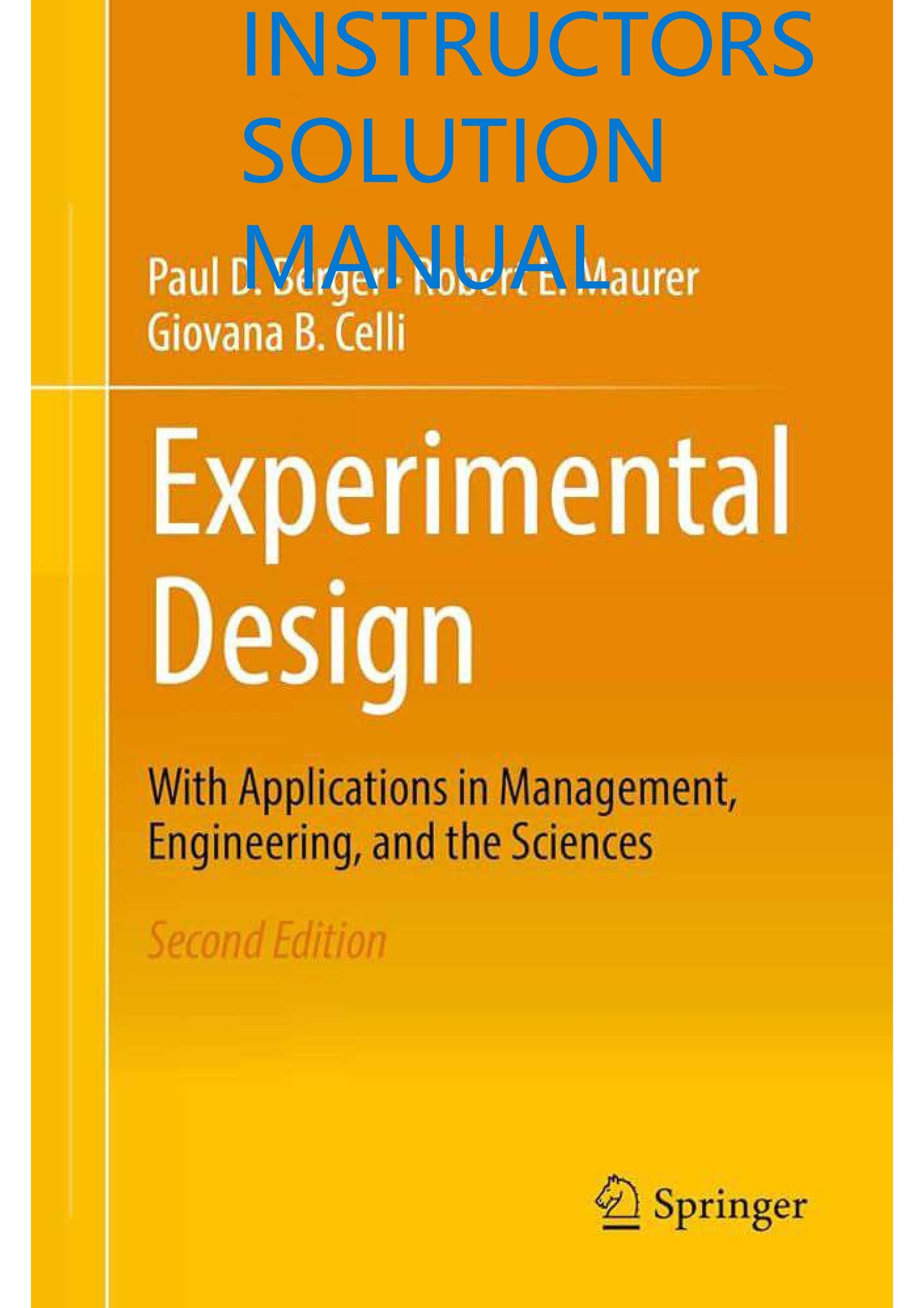 Experimental Design: With Application in Management, Engineering, and ...