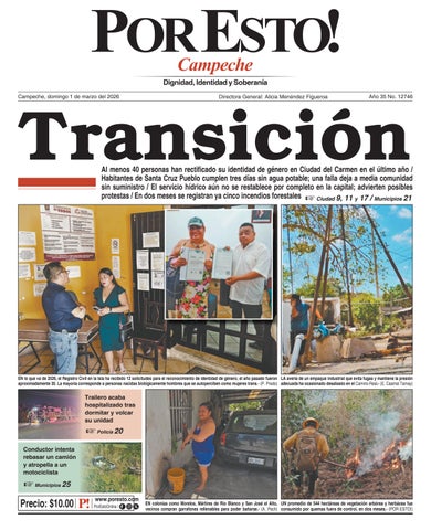 PORTADA POR ESTO CAMPECHE, DOMINGO 1 DE MARZO DE 2026
