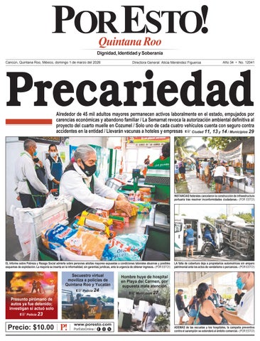 PORTADA POR ESTO CANCUN, DOMINGO 1 DE MARZO DE 2026