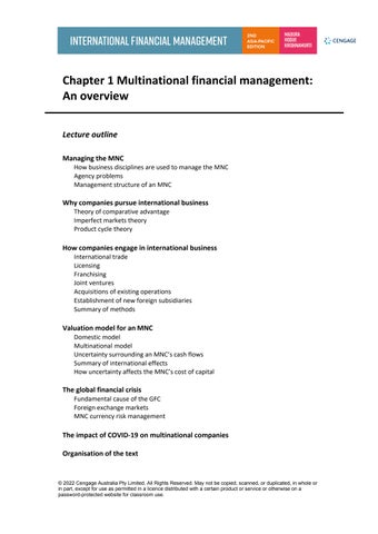 Solution Manual For International Financial Management 2th Edition by Jeff Madura Ariful HoqueChandr