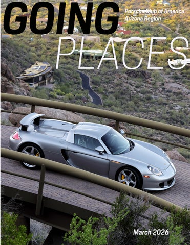 Porsche Club of America - Arizona Region - Going Places - March 2026
