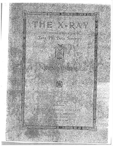 The X-Ray Winter 1925