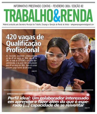  Informativo Emprego e Renda / Fevereiro 2026