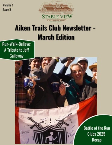 Aiken Trails Club March Newsletter