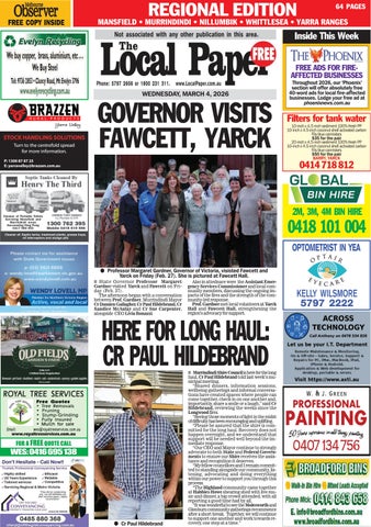 The Local Paper. Regional Edition. Wed., Mar. 4, 2026