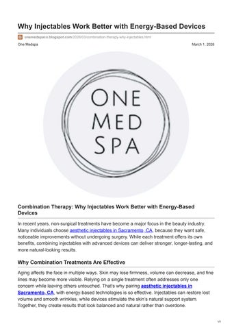 Aesthetic injectables in Sacramento, CA