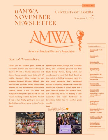 uAMWA November Newsletter