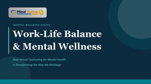 Start Virtual Counseling for Mental Health Today — Flexible, Affordable & Effective