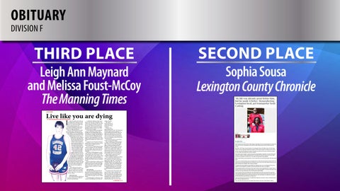 2026 S.C. Press Association Awards Presentation (Part B)