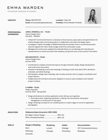 Emma Warden Resume