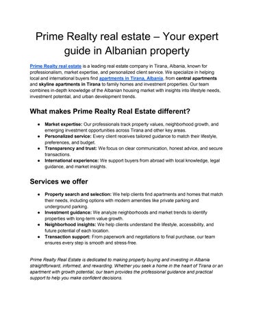 Prime Realty real estate – Your expert guide in Albanian property (2)