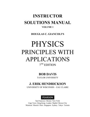 Solution Manual For Physics Principles with Applications, By Giancoli (7th Edition) Chapter 1-33