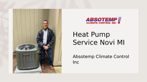 Heat Pump Service Novi MI