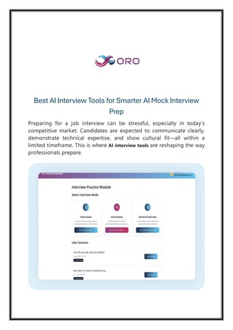 Best AI Interview Tools for Smarter AI Mock Interview Prep