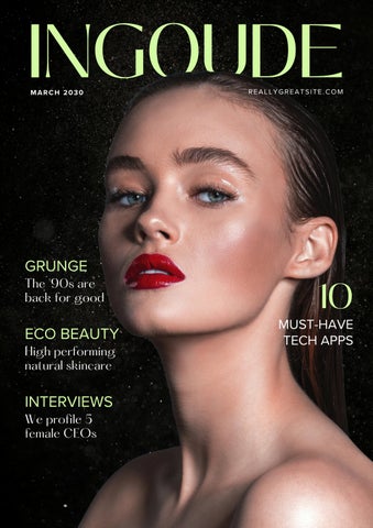 Gren and White Simple Travel Magazine Cover (1)