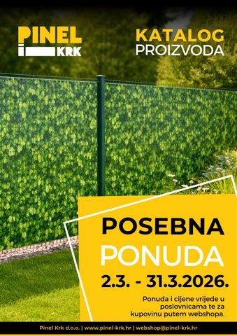 Katalog Pinel Ožujak 2026