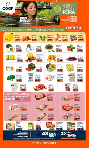 Coop Segunda, Terça e Quarta é Feira 02 a 04.03 ABCDMR