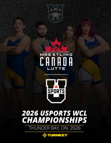 2026 U SPORTS Wrestling Canada Lutte Championships Program