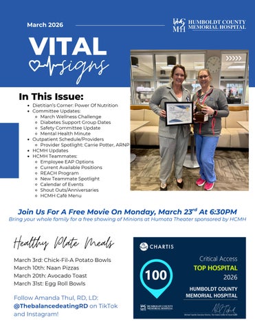 March 2026 Vital Signs