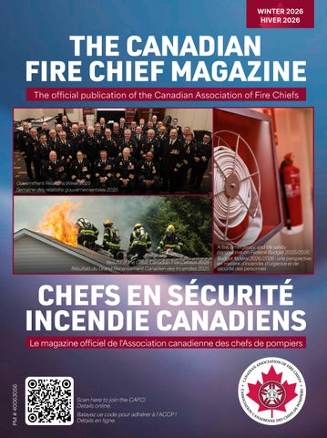 The Canadian Fire Chief Magazine Winter 2026 /Chefs en Sécurité Incendie Canadiens Hiver 2026