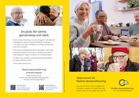 Malmö demensförening folder med aktivitetskalender 2026 (ej tryck)