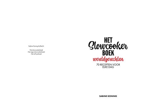 Het slowcookerboek wereldgerechten - Sabine Koning Inkijkexemplaar