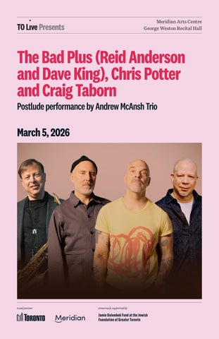 The Bad Plus Program