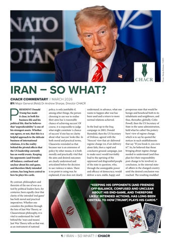CHACR Commentary: Iran – So what?