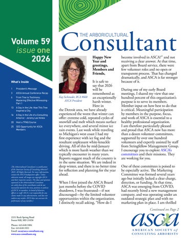 The Arboricultural Consultant 2026 - Q1