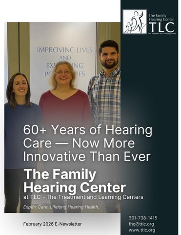 THE FAMILY HEARING CENTER FEBRUARY 2026 E-NEWSLETTER