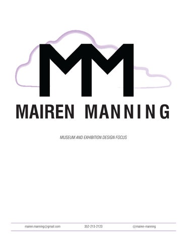 Mairen Manning's Exhibitions Portfolio