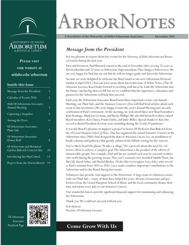 Arbor Notes Fall 2025