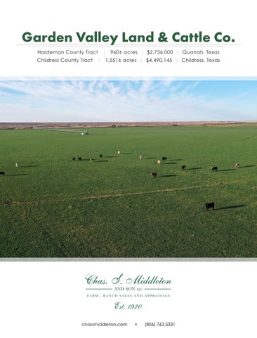 Garden Valley Land & Cattle Co.  |  Hardeman & Childress Counties, Texas