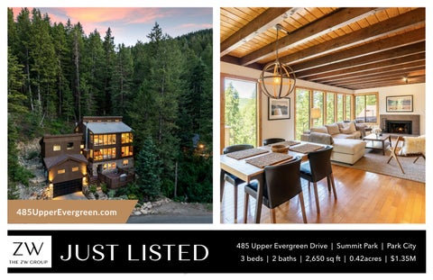 DND Zach White | Just Listed Postcard 485 Upper Evergreen Drive 