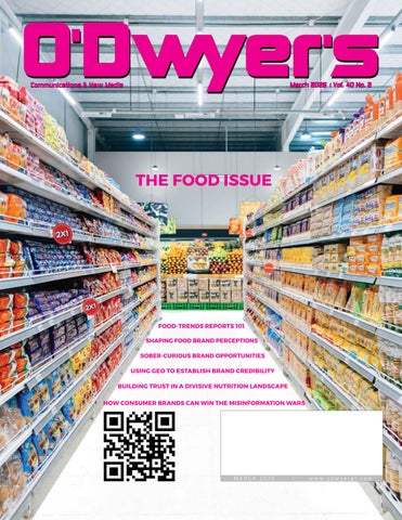 O'Dwyer's March 2026 Food & Beverage PR Magazine