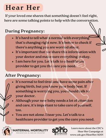 Hear Her: Talking Points - Informational Flyer