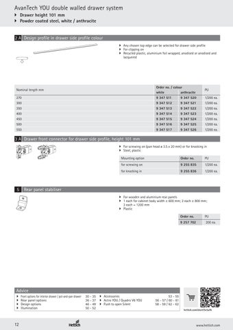 AvanTech YOU drawer system 家具目录 第 12 页