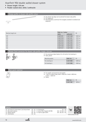 AvanTech YOU drawer system 家具目录 第 16 页