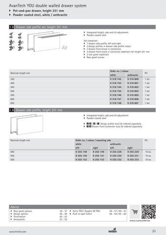 AvanTech YOU drawer system 家具目录 第 23 页