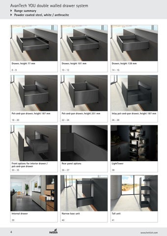 AvanTech YOU drawer system 家具目录 第 4 页