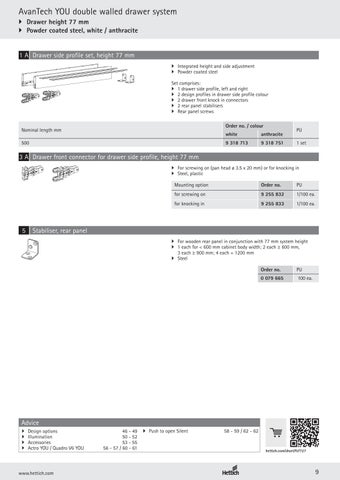 AvanTech YOU drawer system 家具目录 第 9 页