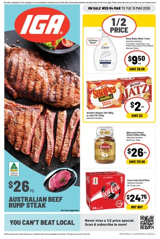 NSW - IGA Catalogue Plus (Mortdale, Paddington, North Sydney) 4.3.26