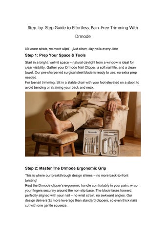 Drmode Professional Nail Trimming Guide