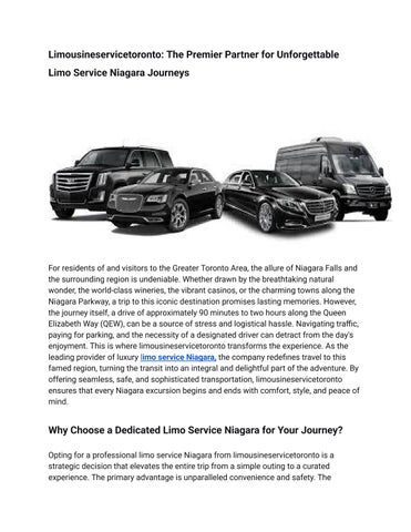 limo service niagara