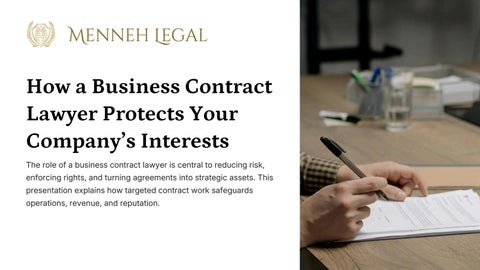 How a Business Contract Lawyer Protects Your Company’s Interests