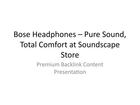 Bose Headphones – Premium Noise Cancellation & Superior Sound