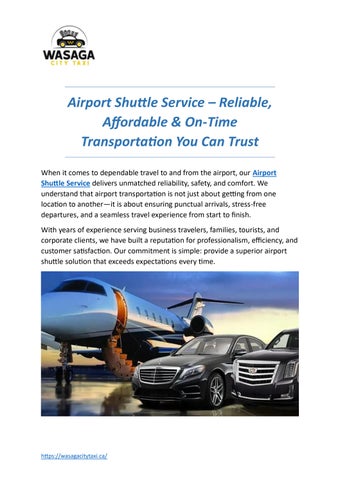 Airport Shuttle Service  Reliable, Affordable & On-Time Transportation You Can Trust