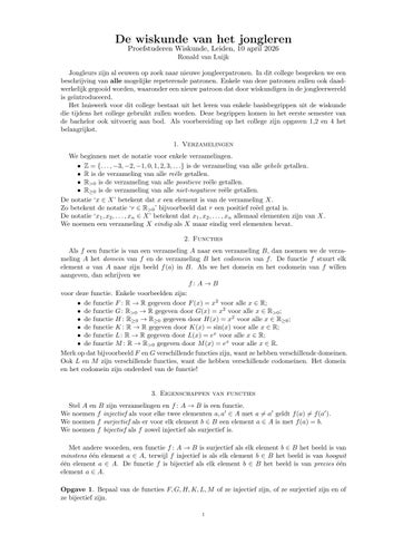 Huiswerkset 2_Jongleren - W&N